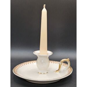 Vintage GDA Limoges Finger Candleholder Hand Painted 2‎ 1/2"